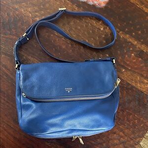 Fossil Royal Blue Crossbody Bag